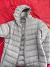 鸭鸭（YAYA）轻薄羽绒服女冬短款2025年秋冬新款高端时尚女款轻便韩版保暖外套 浅蓝色【连帽款】 XL 实拍图