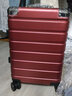 赫斯顿保罗加厚铝框拉杆箱行李箱大容量学生密码旅行登机箱坚固出差硬箱子潮 酒红色【加厚箱体可坐人】 20英寸 【短途登机箱轻便】 实拍图
