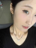 Lnieer黑色方形小耳钉女925银针耳环2025新款精致气质高级感养耳洞耳饰 银色方形耳钉【925银针】 实拍图