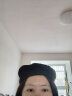 黛莎 新款贝雷帽女春秋韩版潮时尚百搭画家帽薄款女士蕾丝八角帽 黑色 晒单实拍图