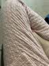 眠岛情侣睡衣女三层夹棉春秋加厚空气棉秋冬夹层休闲家居服男 女款粉格 中厚款LZ2230 XL 实拍图