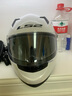 LS2头盔摩托车电动车全盔赛车机车电动踏板车头盔男女四季透气FF358 亮白 XL（头围建议57-58） 实拍图