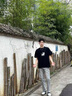 ABXA短袖t恤男士夏季新款纯棉美式上衣服五分宽松情侣半袖休闲体恤衫 小猫深灰色 XL 【建议125斤-140斤】 实拍图