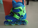 乐秀（ROADSHOW）轮滑鞋儿童专业可调滑冰鞋男女童初学者轮滑鞋3-6-12岁RX1S溜冰鞋 蓝绿单鞋【送轮滑包大礼包】 S 小码(28-31适合2-5岁) 实拍图