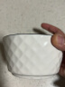 洁雅杰 陶瓷碗中式釉下彩米饭碗汤碗4.5英寸创意面碗 小碗 微波炉可用 4只装 钻石黑线 晒单实拍图