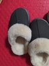 远港皮毛一体棉拖鞋女秋冬季2025新款居家用保暖毛毛绒室内男冬天软底 浅灰 44-45 (适合43-44脚) 实拍图