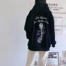君茵重磅连帽卫衣男秋冬新款衣服男装学生印花棉质外套男士中山即墨 黑色 XL 实拍图