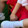 幸福玛丽（Cheerful Mario）儿童表演幼儿园室内鞋男童女童帆布鞋童鞋舞蹈鞋演出鞋表演鞋 实拍图