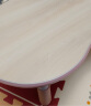 曼龙花生桌儿童学习桌写字桌宝宝绘画游戏桌可升降调节桌子 【3cm加厚木纹桌面】贝壳粉 实拍图