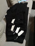魔之韵加绒加厚保暖阔腿裤休闲裤女秋冬新款宽松灯芯绒显瘦女士长裤8682 8682黑色加绒 XL（119-130斤左右） 实拍图