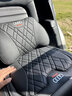 拓比应奥迪头枕腰靠坐垫A3/A4L/5/A6L/Q2L/Q3/Q5/7/8四季通用座垫透气 奥迪坐垫【尊贵黑】1个 实拍图