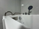 WOMA浴缸家用老人步入式浴缸成人坐式按摩侧开门老年人亚克力浴缸深泡 空缸+五件套（左裙） 1.1m 晒单实拍图
