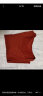 茵曼2024夏季新款法式方领套头泡泡袖修身气质显瘦棉质T恤女 复古红 M 实拍图