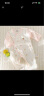 迪尼豆豆初生新生儿蝴蝶哈衣衣服婴儿连体衣睡衣宝宝夏季空调服薄款哈衣 婴儿夏（蝴蝶哈衣）绿叶小花粉~ 59cm 新生儿0-2月 实拍图