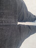 真维斯（Jeanswest）王一博代言牛仔裤男春秋季新款舒适修身直筒高端潮牌休闲长裤子男 黑色【春款】 34 码(2尺7) 实拍图
