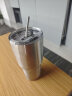 拜杰不锈钢冰霸杯保冰杯大容量水杯双层咖啡杯900ML【带吸管+吸管刷】 晒单实拍图