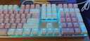 达尔优（dareu）EK815机械合金版键盘 有线游戏键盘 笔记本电脑电竞键盘 全键无冲108键 樱花粉 青轴 实拍图