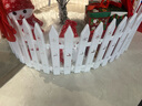 多美忆圣诞节装饰品圣诞树装饰配件道具栅栏白色塑料可拼接30个 实拍图