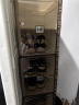 蚂蚁盒子（MAYIHEZI）免安装可折叠鞋盒茶色塑料鞋柜门口收纳防尘防潮鞋盒 1列10层10格 实拍图