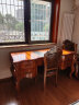格澜帝尔（growdear）美式书桌实木书台复古办公桌写字台欧式书画桌仿古书桌书椅组合 1.58书桌 晒单实拍图