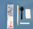 特美居一次性筷子四件套餐具外卖打包筷勺纸巾牙签独立包装OPP袋150套装 实拍图