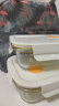 惠寻京东自有品牌 保鲜盒饭盒可微波炉加热玻璃饭盒婴儿辅食盒餐盒 400ml+640ml+包/ 3件套 1040ml 实拍图