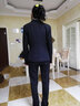 伊娅莎职业装女装套装两粒扣小西装外套女士长袖酒店经理工作服面试商务西服正装大学生时尚气质女神范工装 黑色西装+裤+白衬衫 L（建议100-110斤） 实拍图