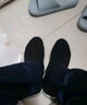 红青百年老北京布鞋男透气传统布鞋黑色软底防滑工作鞋一脚蹬劳保鞋爸爸鞋 加厚运动底 44 实拍图