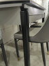 丰舍 餐桌 岩板实木餐桌椅组合现代简约家用小户型餐台可伸缩折叠饭桌 1.35米黑灰色【意大利灰岩板】 一桌六椅 实拍图