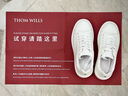 THOM WILLS【雷军同款】ThomWills内增高小白鞋女真皮厚底夏季白色板鞋WG111 白色WG111 37 /5.5码 实拍图