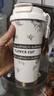 西多米保温杯女士高颜值双饮咖啡杯316陶瓷内胆水杯子教师节礼物高档 牡丹花款【陶瓷内胆+提绳】500ml 实拍图