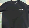 FILA 斐乐官方男子套头卫衣秋新款时尚休闲宽松针织长袖上衣 正黑色-BK XL 实拍图