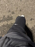 鸿星尔克（ERKE）加绒直筒裤子男冬季新款保暖防风运动棉裤宽松针织卫裤加厚休闲裤 正黑(冬季加绒) L (体重120-135斤) 实拍图
