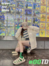 真维斯（Jeanswest）卫衣女春秋季新款外套女开衫连帽情侣男女装上衣服小个子休闲宽松 藏青 爱心线白_K S 实拍图