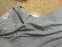 立蒙（LIMENG）珠地棉短袖T恤男士纯色保罗衫全棉翻领大码t袖衫潮 浅灰 185 实拍图