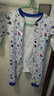 花花宝贝 宝宝加大码连体睡衣儿童纯棉长袖爬服春秋装男女孩居家衣服0-6岁 满印蓝星（前后拉链） 120cm 实拍图