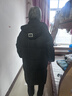 蝶娇诺（DIEJIAONUO）过膝羽绒棉服女装2025年秋冬季新款韩版加厚面包服棉袄外套中长款 黑色【帽子可拆】 XL 实拍图