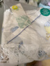 全棉时代新生婴儿睡衣春装男女满月宝宝和尚服连体衣服婴幼儿和袍 花园物语白（长款 抗菌风柔棉） 52cm （适合0-1个月） 实拍图