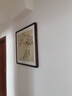 颜堂餐厅装饰画国画客厅水墨挂画中式玄关花鸟壁画卧室床头装饰画柿子 鸟语花香-实木画框+有机玻璃 红木色圆角-65*65厘米 实拍图