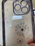 橘左适用苹果14promax手机壳女款iPhone14网红高颜值高级感中国风女士轻奢闪钻软透明镜头全包小孔镂空 苹果14Pro【闪钻蒲公英-暗紫色】 实拍图