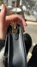 MICHAEL KORS【七夕礼物】轻奢MK女包LITA单肩斜挎包马鞍包中号黑色 实拍图