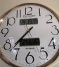 康巴丝（Compas）挂钟 万年历石英钟表挂墙客厅时钟温湿度挂表 C3240-2 金色 36cm 实拍图