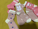 冰雪木棉儿童袜子女童秋冬季中筒袜6双无骨棉袜春秋小中大童学生花边短袜 实拍图