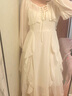 FOX.G吊带连衣裙女士裙子夏天女装2025春秋新款气质女神范新品纯欲长裙 杏色雪纺长袖开衫吊带裙 M 【建议105-120斤】 实拍图