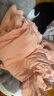 红豆居家男女精梳棉情侣睡衣春秋纯棉长袖开衫家居服 粉色格纹 160/84A  实拍图