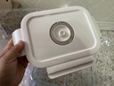 微波炉加热饭盒玻璃饭盒保鲜盒带饭电动真空保鲜盒冰箱水果收纳盒 真空饭盒两分隔【1020ml1个】 实拍图