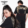 BOY LONDON【金翼锁链】夏季短袖情侣款翅膀烫金潮牌凉感T恤N01918 黑色N01021经典款 XL 实拍图