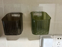 京东物流 可沥水卫生间置物架免打孔壁挂牙刷收纳盒牙膏梳子浴室 每个颜色各1个 共3个送贴片 实拍图