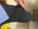 SIDISEN西裤男修身灰色西服裤商务休闲直筒正装男士上班秋冬季潮流西装裤 中灰色（秋冬款-平纹） 30 码（适合115-125斤） 实拍图