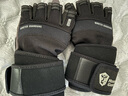 Monster Guardians 健身训练手套男子半指高强度立体掌垫耐磨防滑护腕运动骑行举铁手套 Black 黑色 L 实拍图